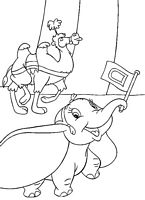 kolorowanki Dumbo do wydruku Disney malowanka numer 21
